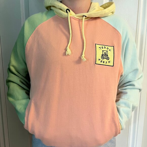 Teddy Fresh Pastel Colorblock Hoodie - Picture 3 of 4